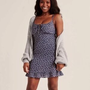 NWT Abercrombie & Fitch Tie Front Mini Dress